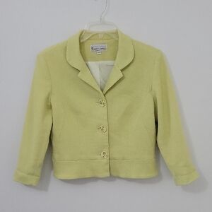 Elliott Lauren Light Lime Green Blazer, Size 10